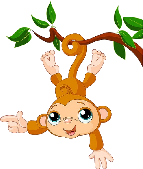 Baby Monkey Face Clip Art - Zoo Monkey Clipart (600x600)
