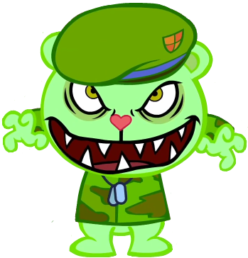 New Style - Happy Tree Friends Flippy (349x364)