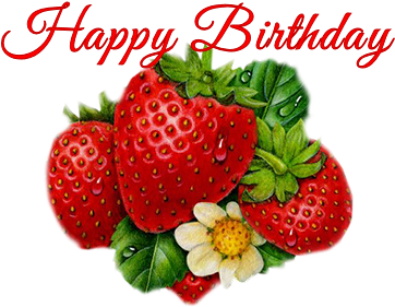 Discover Ideas About Fruit Clipart - Custom Name Happy Birthday Cake Topper, Personalized (391x312)