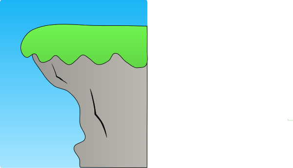 Edge Of A Cliff Clip Art (600x344)