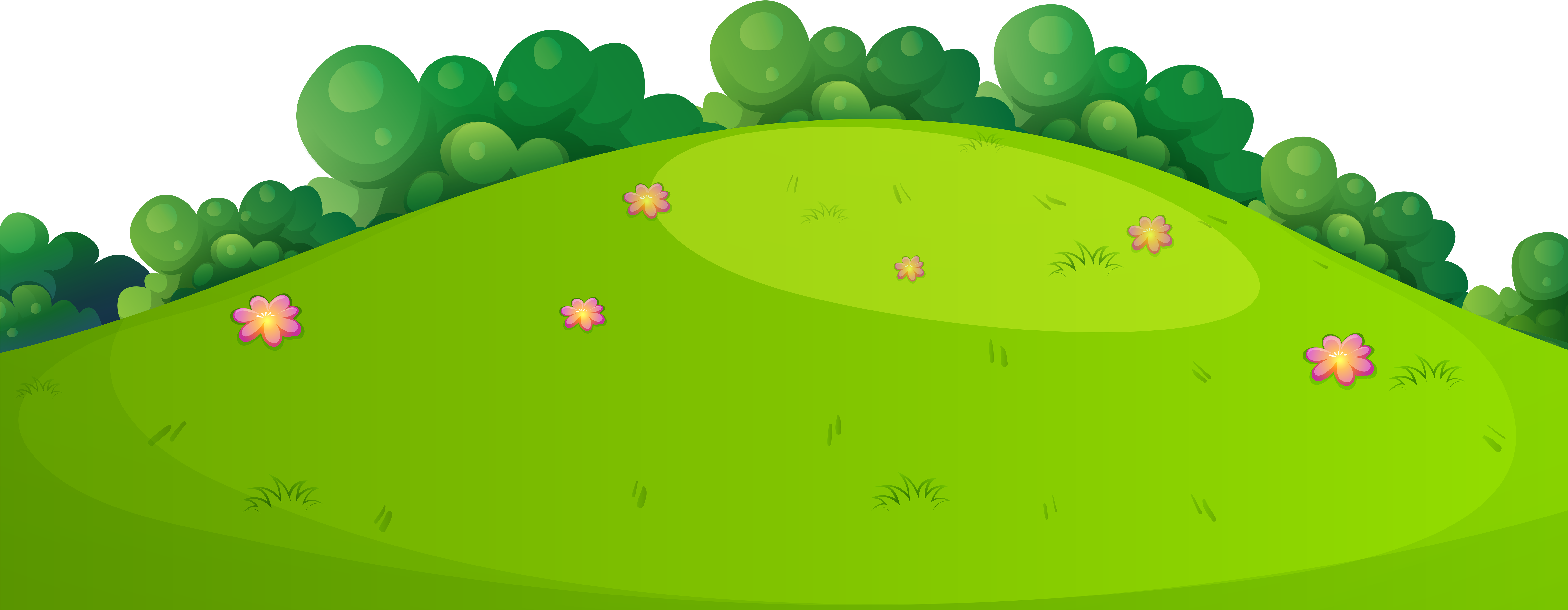 Mountain Clipart Grass Ground - Ground Clipart (8000x3298)