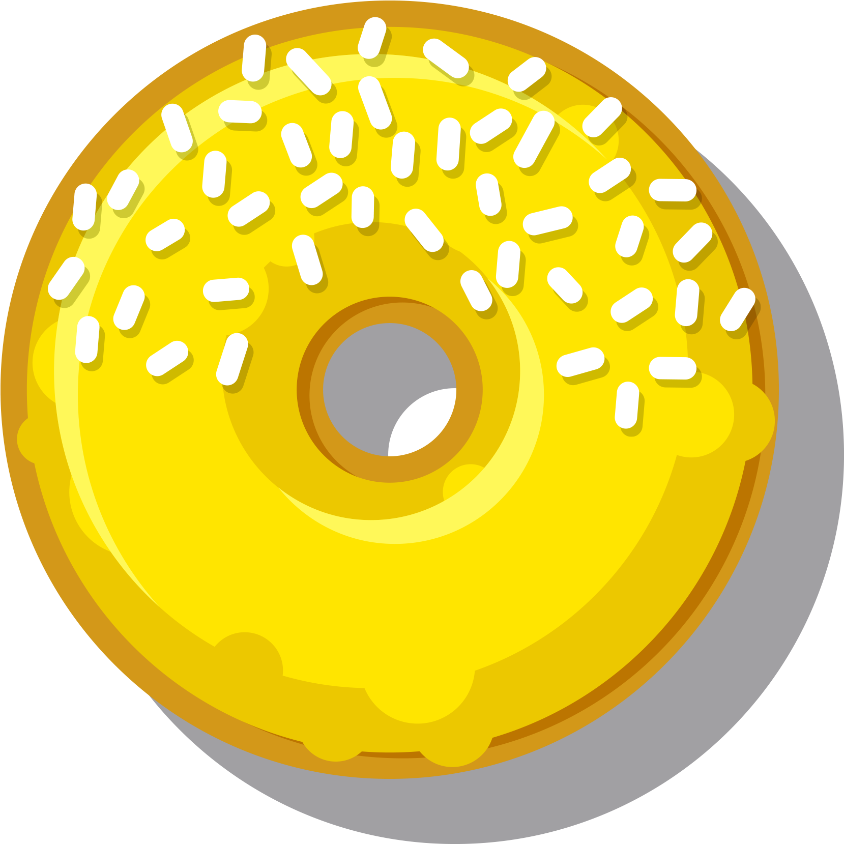 Donuts Cafe Coffee Yellow Clip Art - Donuts Cafe Coffee Yellow Clip Art (2638x2620)