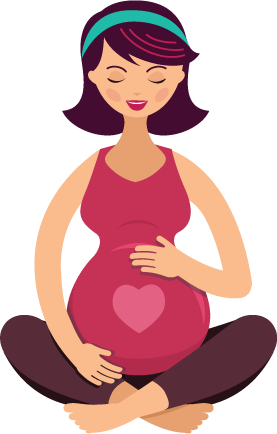 Pregnant Cartoon Png (277x434)