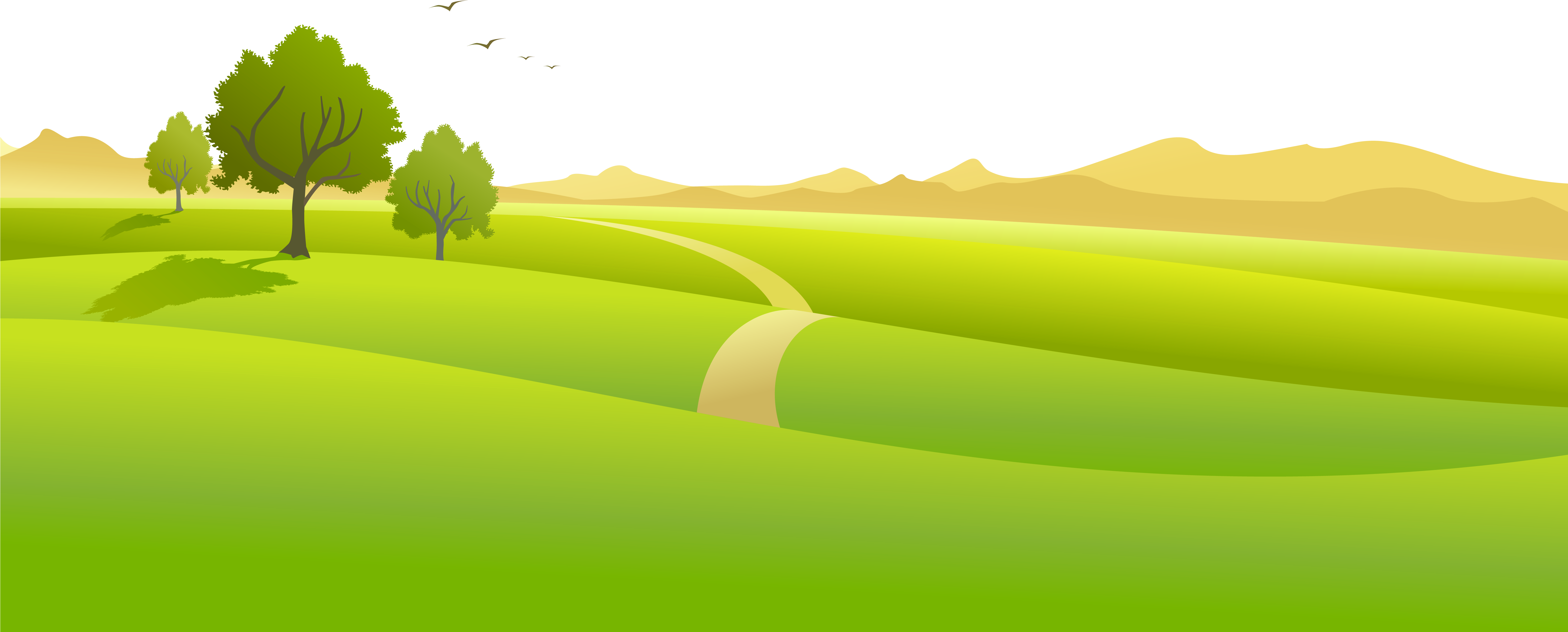 Mountain Clipart Grass Ground - Ground Clipart (6250x2626)