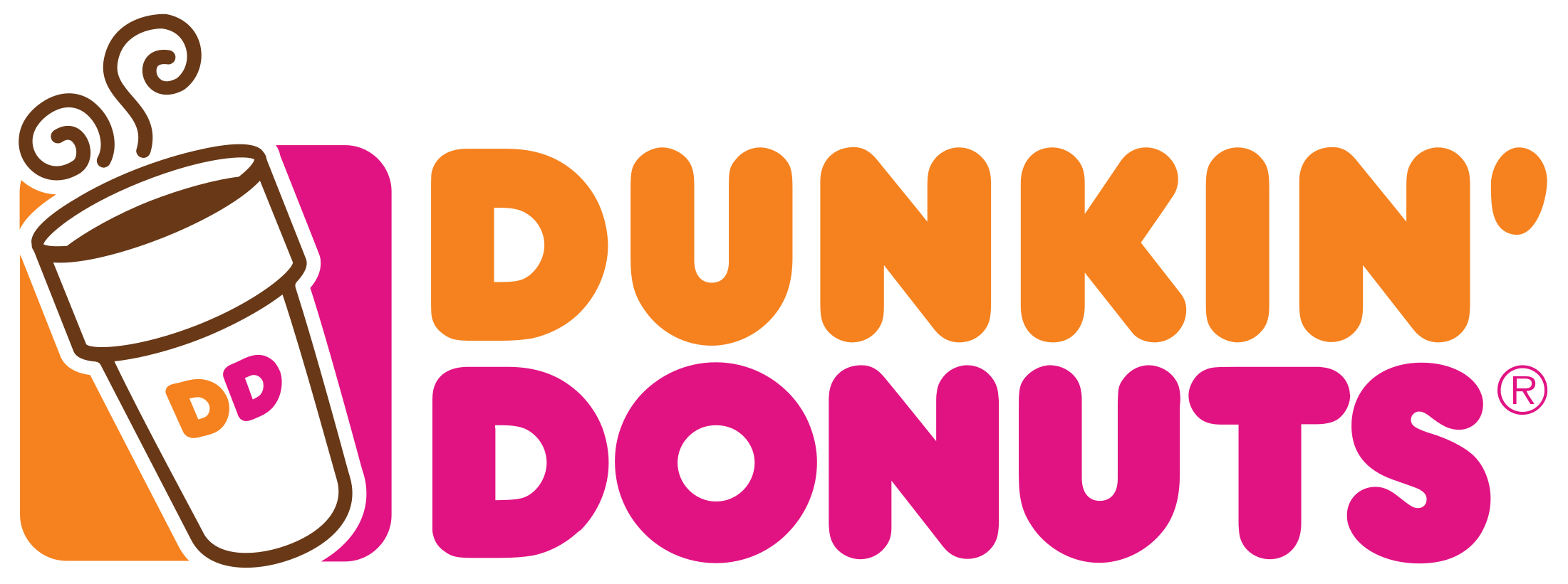 Dunkin' Donuts Logo - Dunkin Donuts Logo Png (2400x1020)