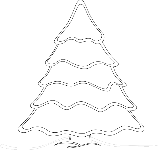 White Christmas Tree Images - White Christmas Tree Clip Art (555x527)