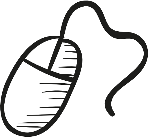 Draw Computer Mouse Vector - Draw Easy Computer Mouse (512x512)