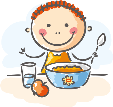 Clipart Yemek Yiyen Çocuk - Dakar (500x400)
