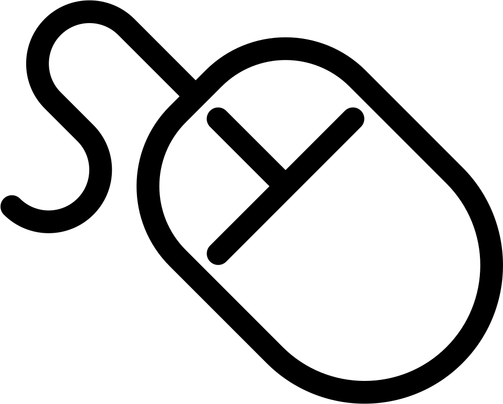 Computer Mouse With Long Cable Comments - Raton De Ordenador Icono (981x788)