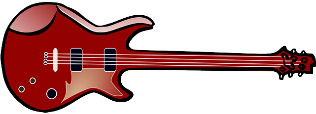 Guitars Cartoon, Musical, Electric, Guitar, Instrument, - Electric Guitar Clipart (640x320)