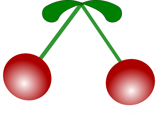 Plant Red, Two, Food, Fruit, Double, Cherries, Cherry, - Cherry (640x468)