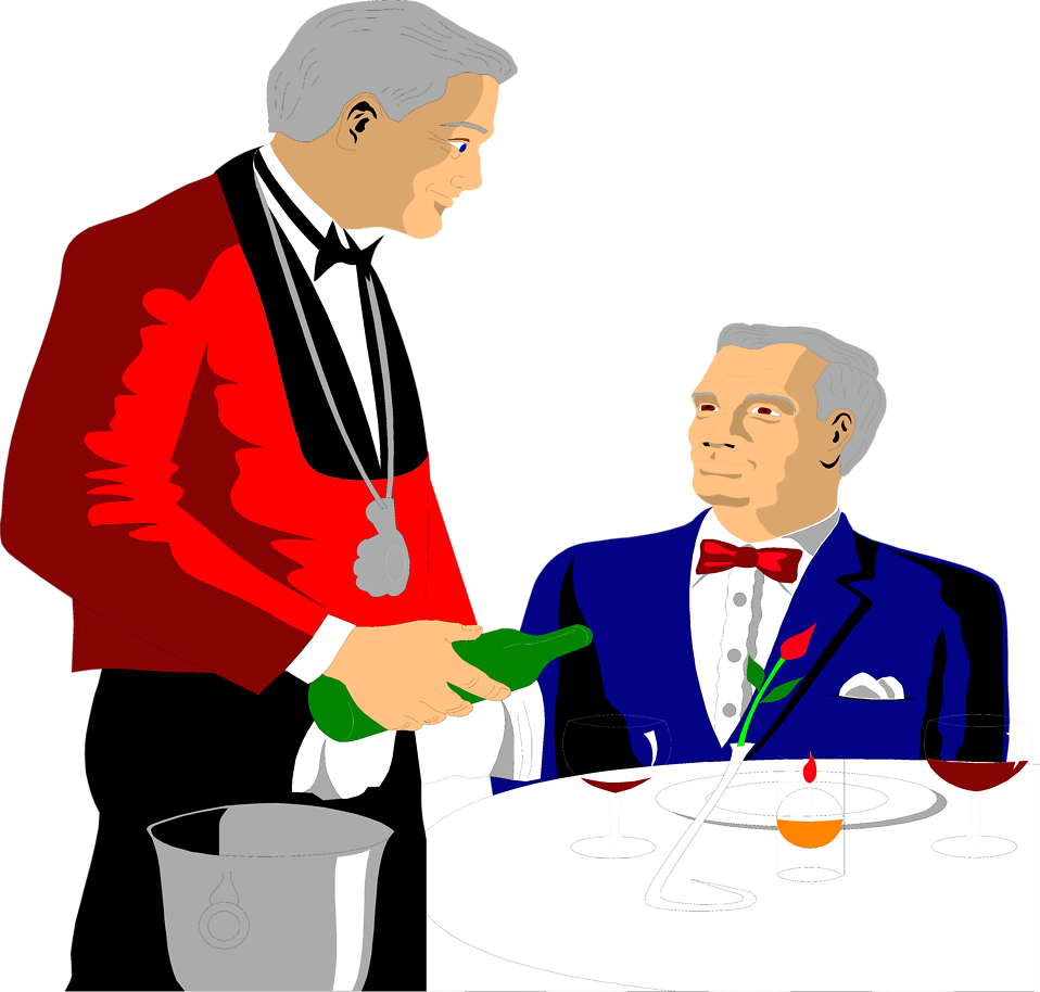 Waiter Tray Restaurant Clip Art - Waiter Tray Restaurant Clip Art (958x914)