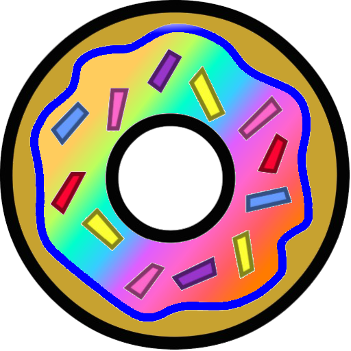 Purple Clipart Donut - Rainbow Donuts Clipart (512x512)