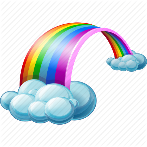 Rainbow Png Images Transparent Free Download - Transparent Background Rainbow Clipart (512x512)