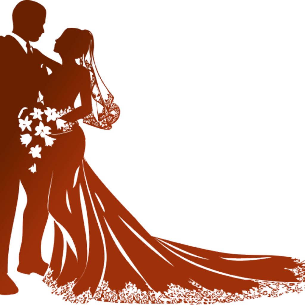 Clipart Png Download Wedding Png Clipart Hq Png Image - Bride And Groom Sil...