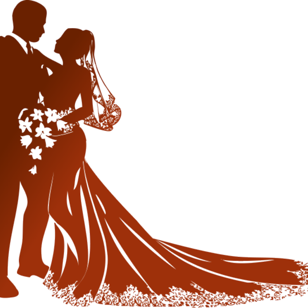 Clipart Png Download Wedding Png Clipart Hq Png Image - Bride And Groom Silhouette Clip (1024x1024)