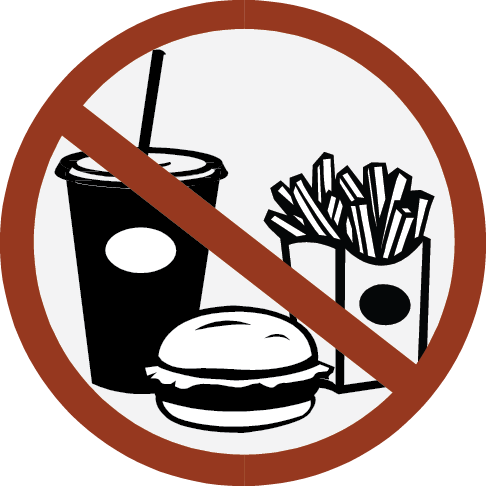 Nocell Nofood - Food And Drinks Are Not Allowed Inside (486x486)