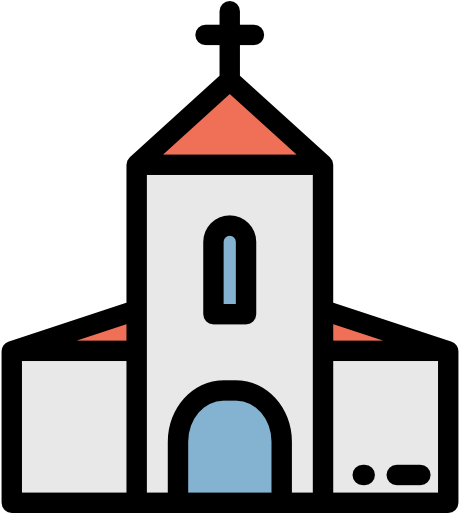 Steeple Clipart Church Temple - Church Png Icon (512x512)
