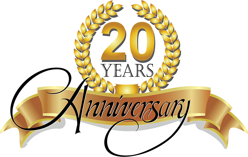 20 Years Of Service Clipart - 20 Year Service Anniversary (800x506)