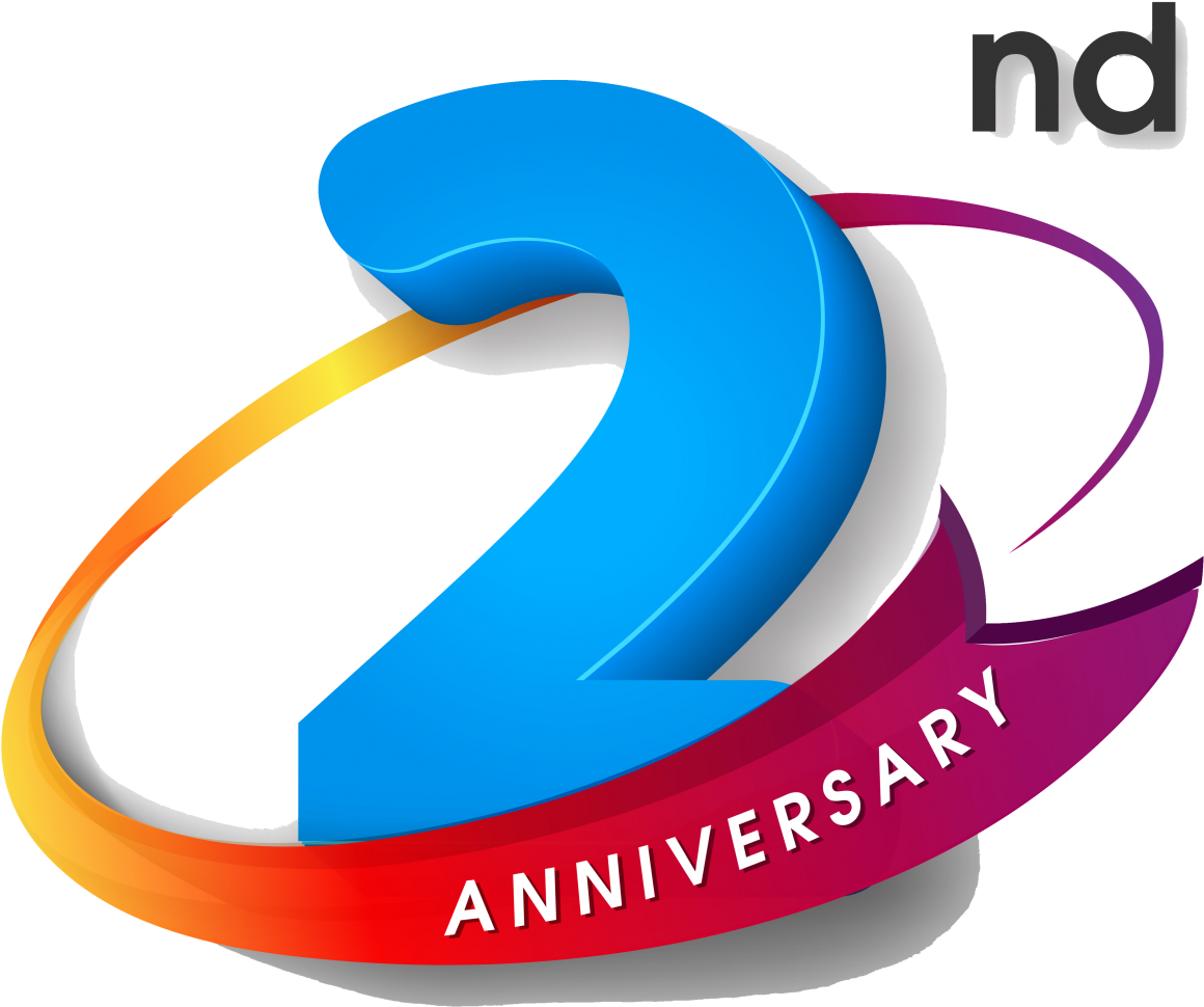 Logo Wedding Anniversary Party - 2nd Wedding Anniversary Logo (1207x1024)