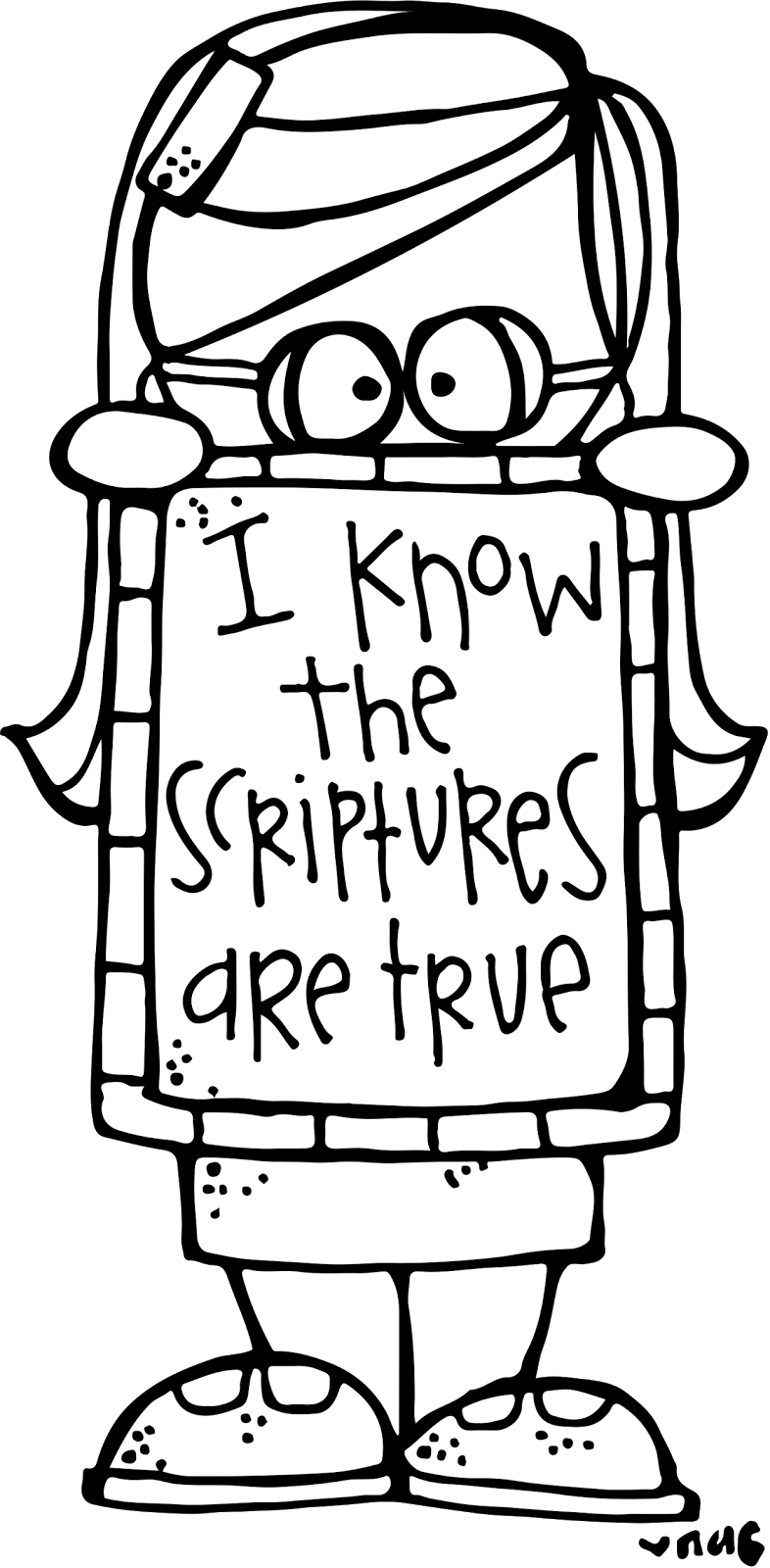 Melonheadz Lds Illustrating - Know The Scriptures Are True Coloring Pages (786x1600)