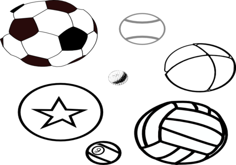 Angel Coloring Book Balls Clip Art At Vector Online - Coloring Picture Of Balls (476x333)