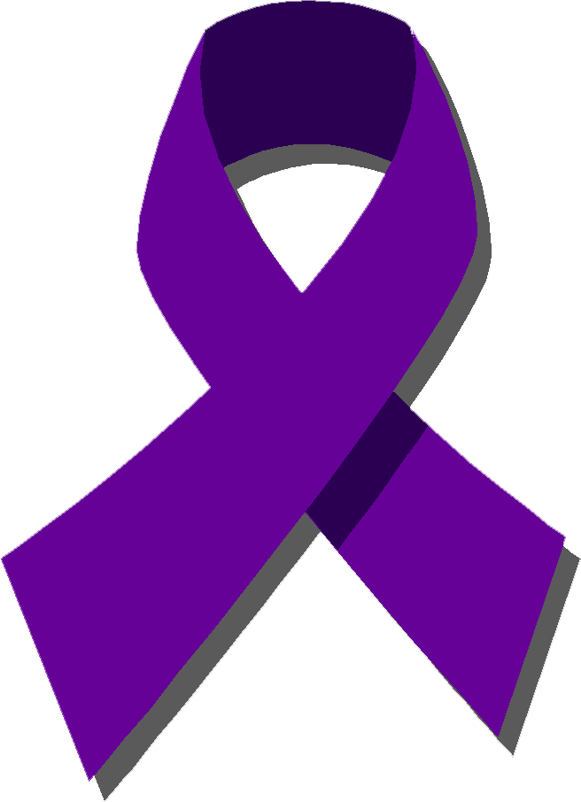 Nccs Donate - Cystic Fibrosis Purple Ribbon (656x906)