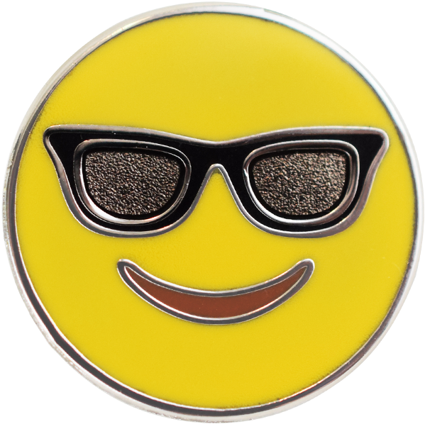 Sunglasses Emoji Pin Emoji Pins Png Fire Emoji Enamel - Sunglass Emojis Png (710x710)