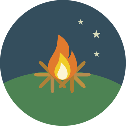 Camp Fire Icon - Bonfire Icon (512x512)
