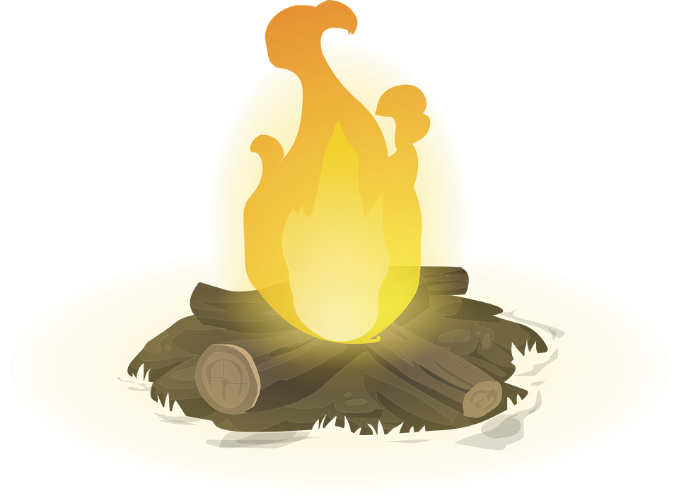 Cartoon Campfire Pictures - Feux De Camp Png (960x701)