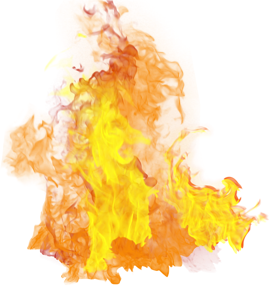 Fire Clipart Transparent Background - Flame Fire Transparent Background (972x1041)