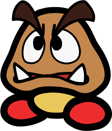 Mario Goomba - Paper Mario Goomba (800x600)