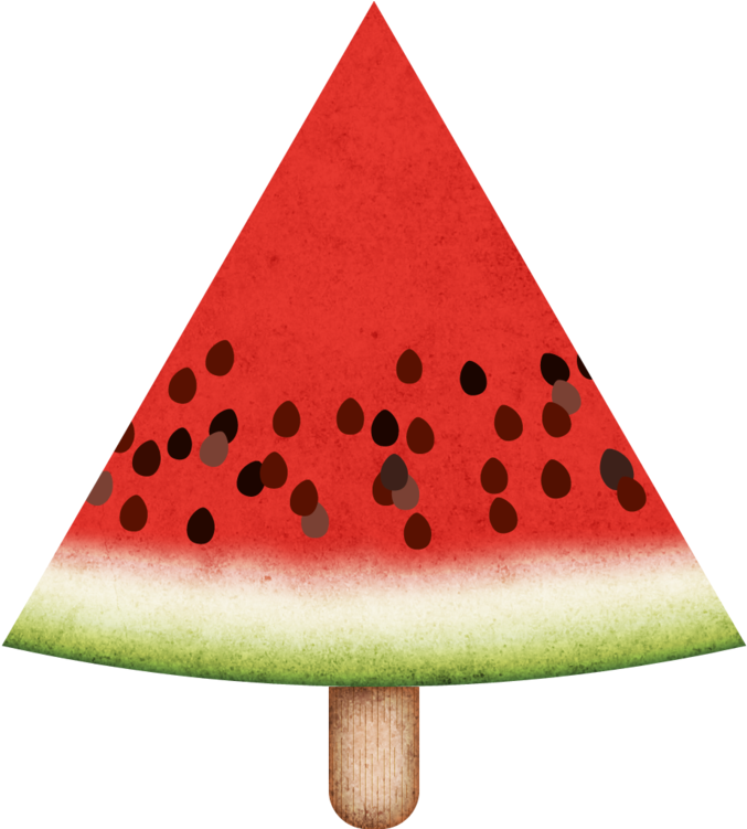 Watermelon On A Stick - Watermelon Triangle With Stick (750x750)