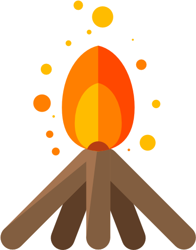 Camping Zone Icons - Camp Fire Icon (512x512)