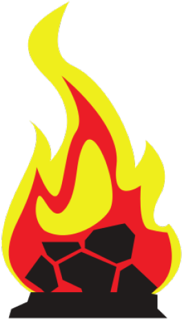 Campfire Vector Icon Illustration On White Stock Vector - Illustration (640x480)