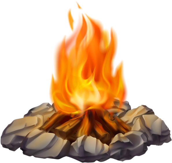 Campfire Bonfire Clip Art - Campfire Png (600x571)