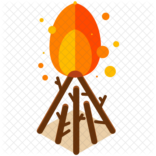 Campfire Icon - Camping (512x512)
