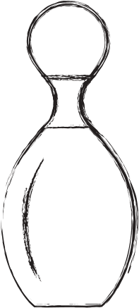 Bowling Pin Cartoon - Still Life Photography (550x550)