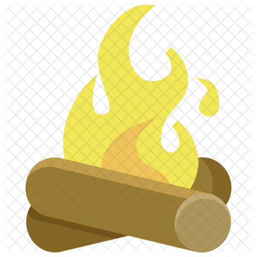 Campfire Icon - Illustration (512x512)