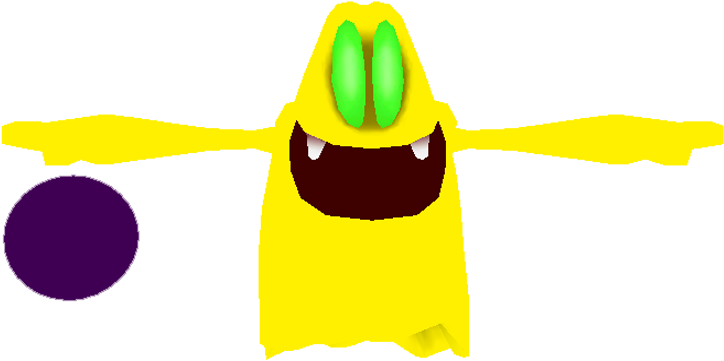 Bowling Clip Art - Luigi's Mansion Yellow Ghost (750x650)