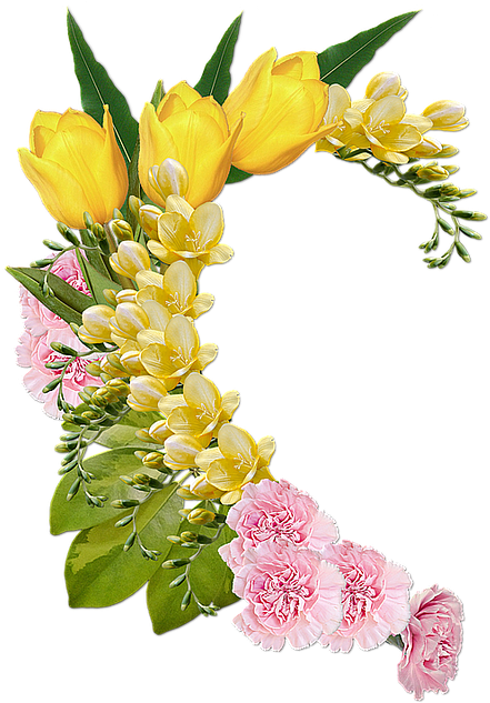 Flower Heart Bouquet Yellow Clip Art (589x640)