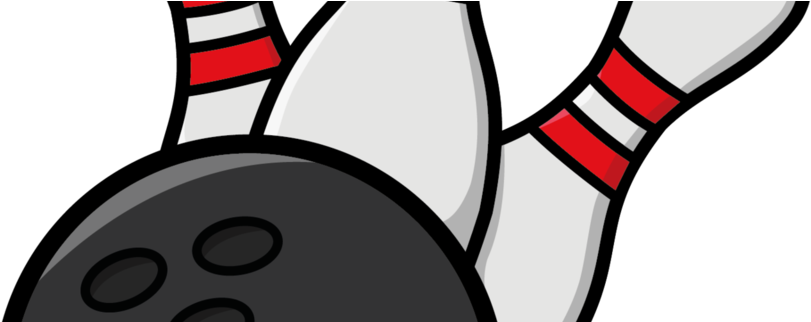 Pizza Bowling Cliparts - Cartoon Pictures Of Bowling (820x321)