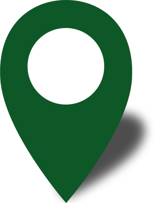 Location Map Pin Dark Green6 - Vector Graphics (305x400)