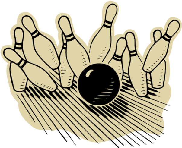 Bowling Pin Bowling Balls Clip Art - Bowling Pin Bowling Balls Clip Art (634x490)