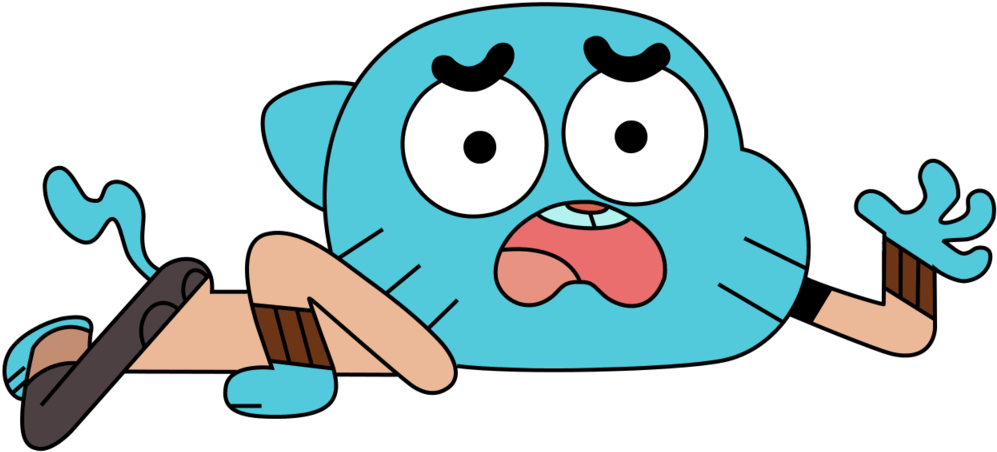 Scarred For Life By Bornreprehensible - Gumball Watterson Png (1024x576)