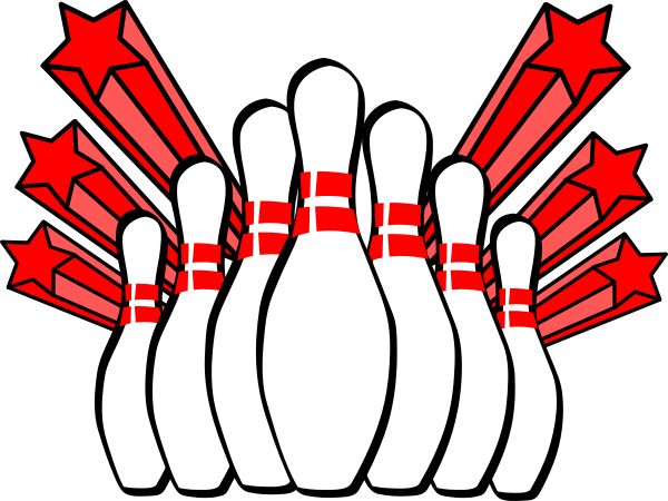 Ten Pin Bowling Clip Art (600x450)