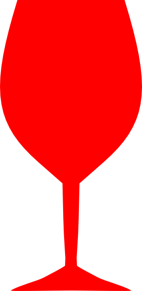 Red Wine Glass Clip Art At Clker - Red Wine Glass Clipart (288x592)