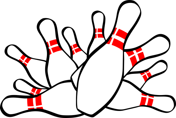 Clip Art Bowling Pins (600x401)