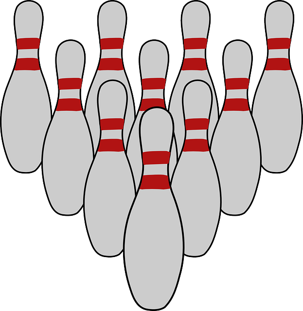 Formation Bowling, Tenpins, Pins, Arrangement, Formation - Bowling Pins Clipart (623x640)