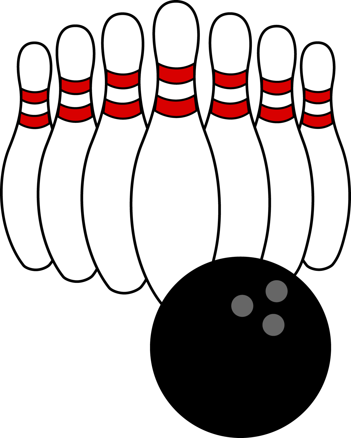 Bowling Ball And Pins - Bowling Ball And Pins (1200x1496)
